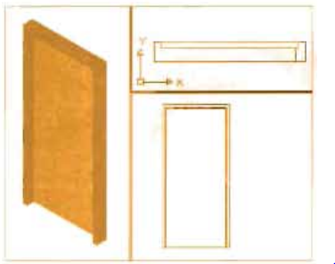 ব্যবহারিকঃ অটোক্যাডে (Auto CAD) এ এক কক্ষ বিশিষ্ট ইমারত এর 3D view অঙ্কন