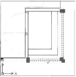 ব্যবহারিকঃ অটোক্যাডে (Auto CAD) এ এক কক্ষ বিশিষ্ট ইমারত এর 3D view অঙ্কন