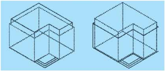 ব্যবহারিকঃ অটোক্যাডে (Auto CAD) এ এক কক্ষ বিশিষ্ট ইমারত এর 3D view অঙ্কন