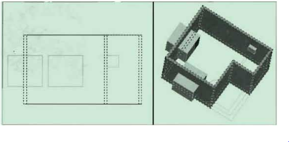 ব্যবহারিকঃ অটোক্যাডে (Auto CAD) এ এক কক্ষ বিশিষ্ট ইমারত এর 3D view অঙ্কন