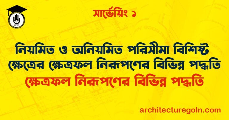 নিয়মিত ও অনিয়মিত পরিসীমা বিশিষ্ট ক্ষেত্রের ক্ষেত্রফল নিরূপণের বিভিন্ন পদ্ধতি