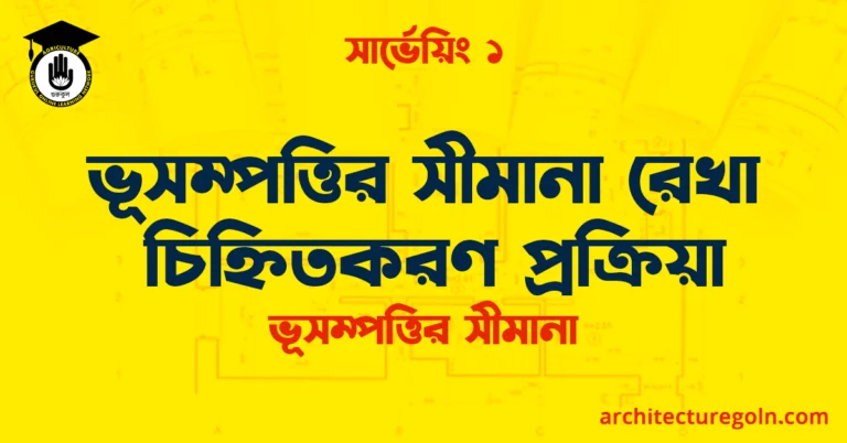 ভূসম্পত্তির সীমানা রেখা চিহ্নিতকরণ প্রক্রিয়া