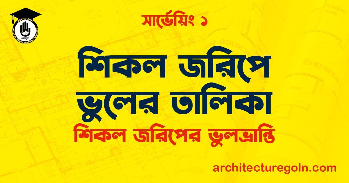শিকল জরিপে ভুলের তালিকা