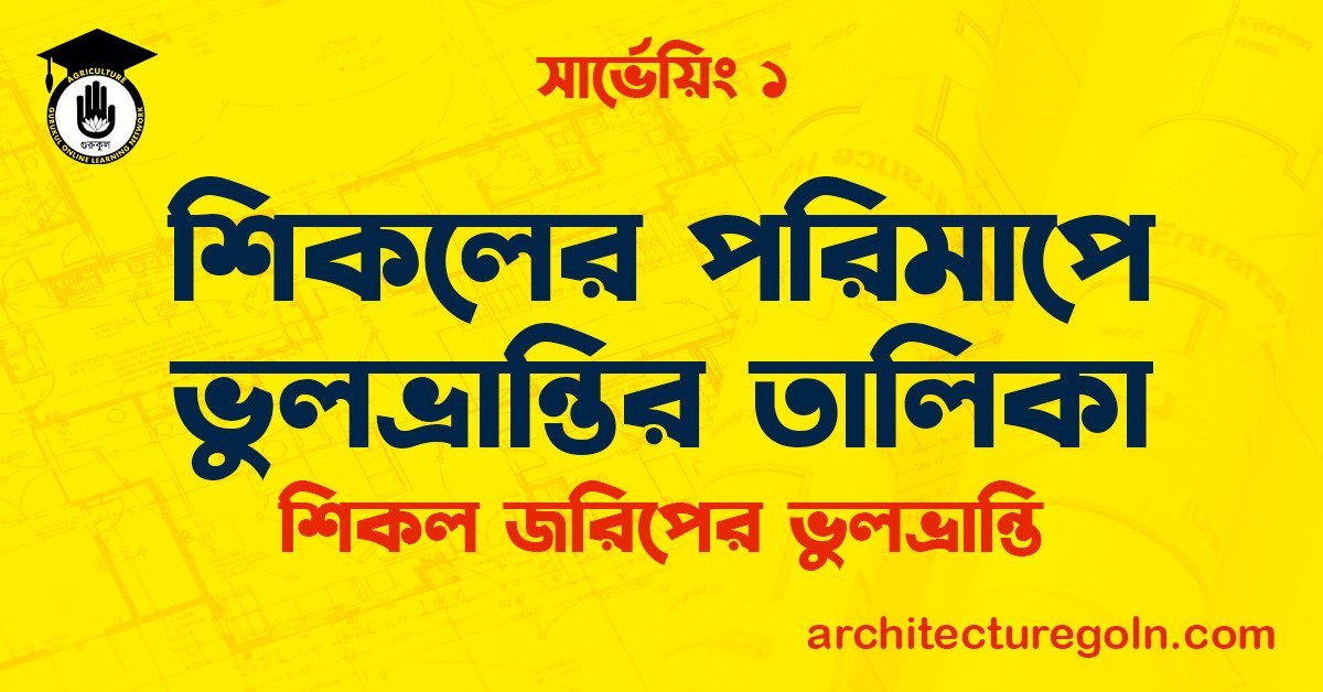 শিকলের পরিমাপে ভুলভ্রান্তির তালিকা